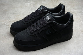 Stussy x Nike Air Force 1 Triple Black