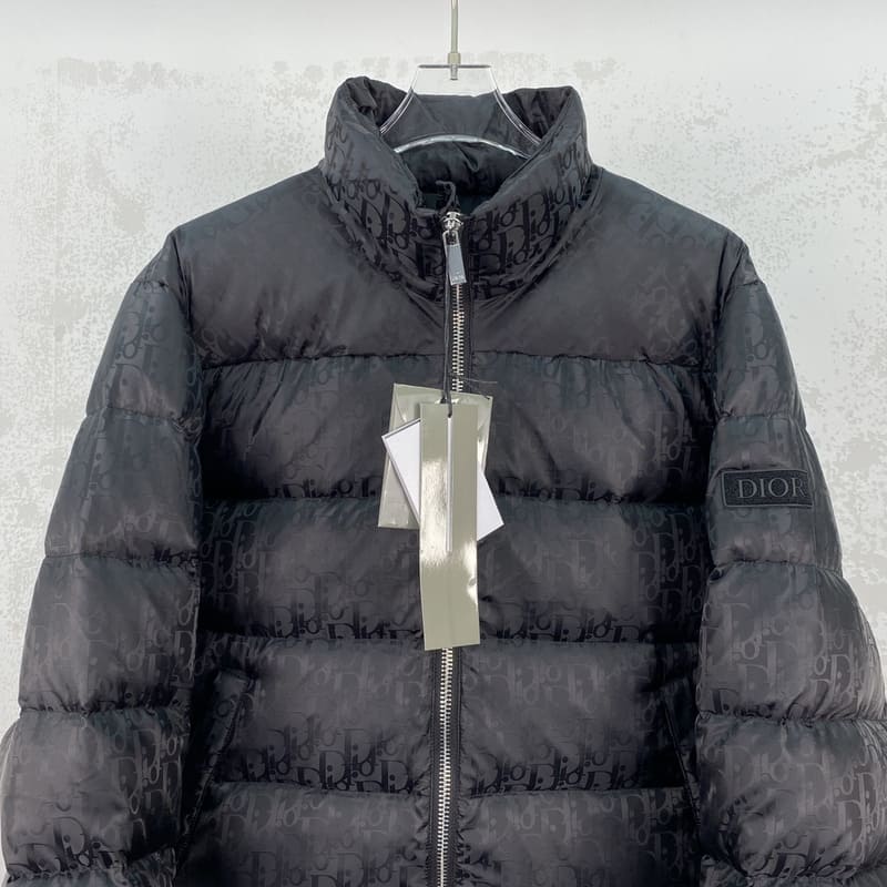 Jaqueta Puffer Dior Oblique Preto