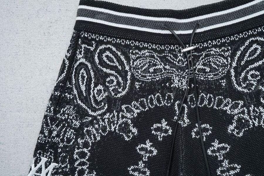 Amiri Bandana Crochet Basketball Shorts