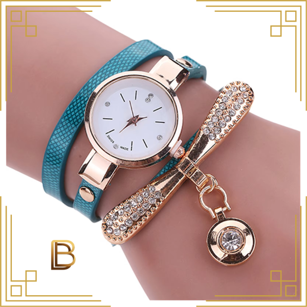 Relógio Feminino MultCharm + Pulseira Fashion