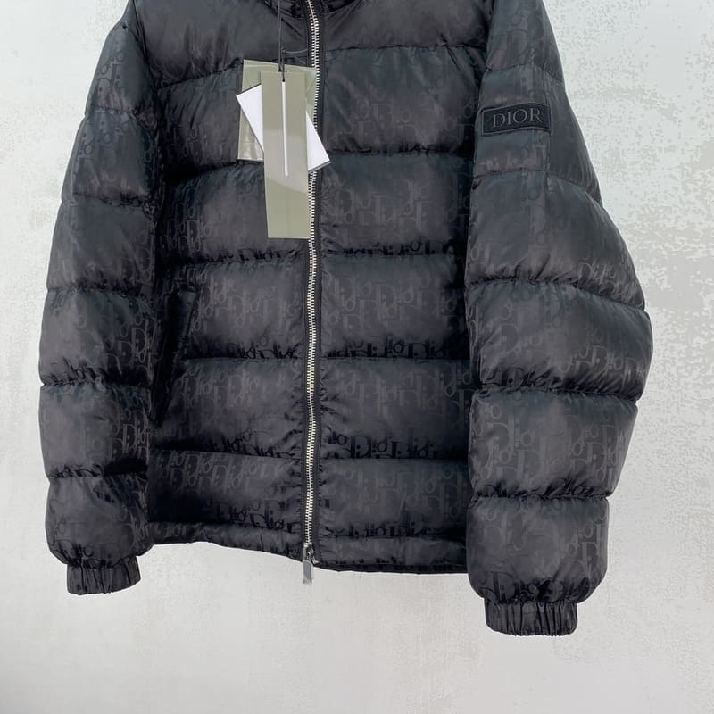 Jaqueta Puffer Dior Oblique Preto