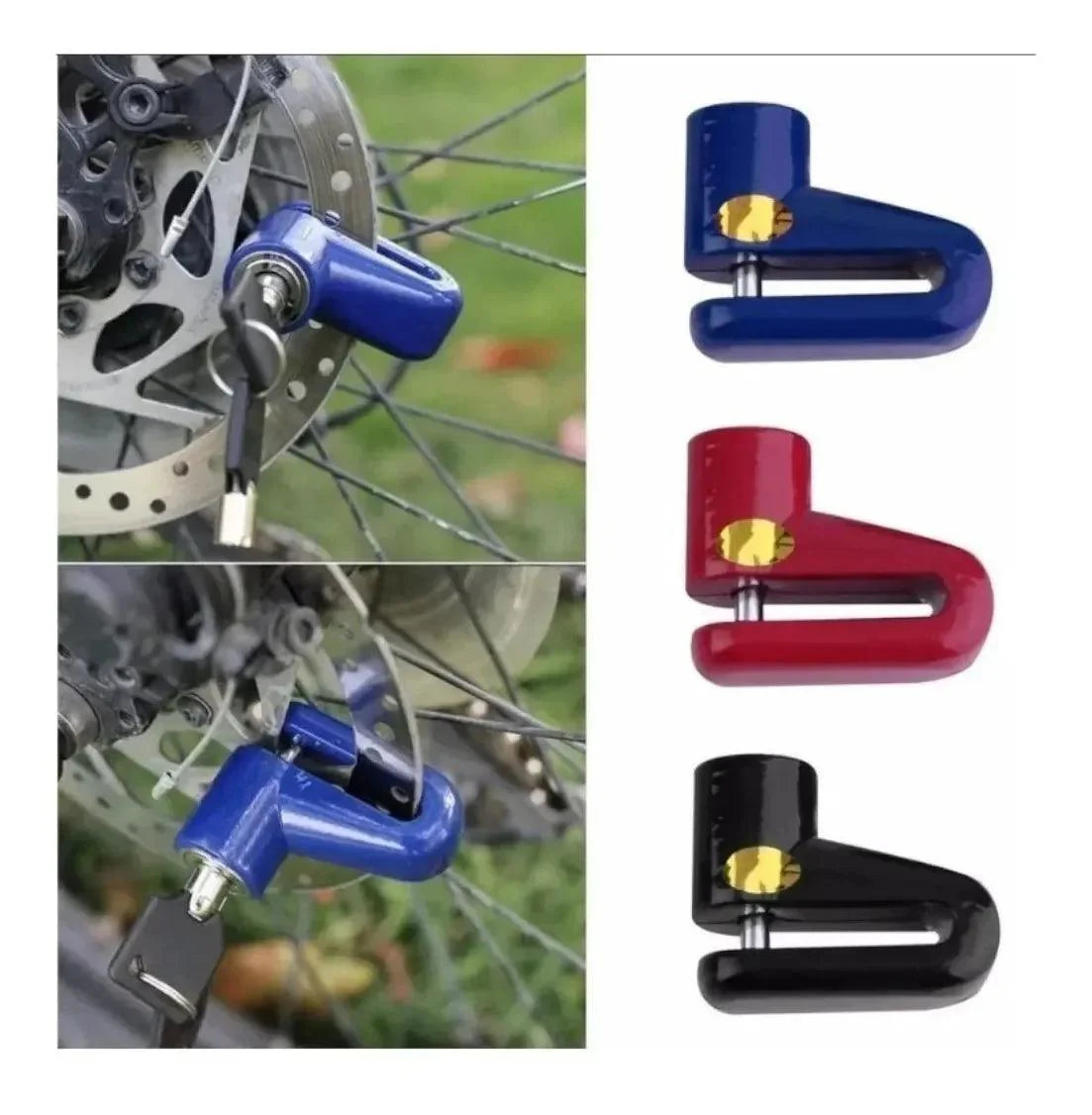 Trava de Disco Moto e Bicicleta