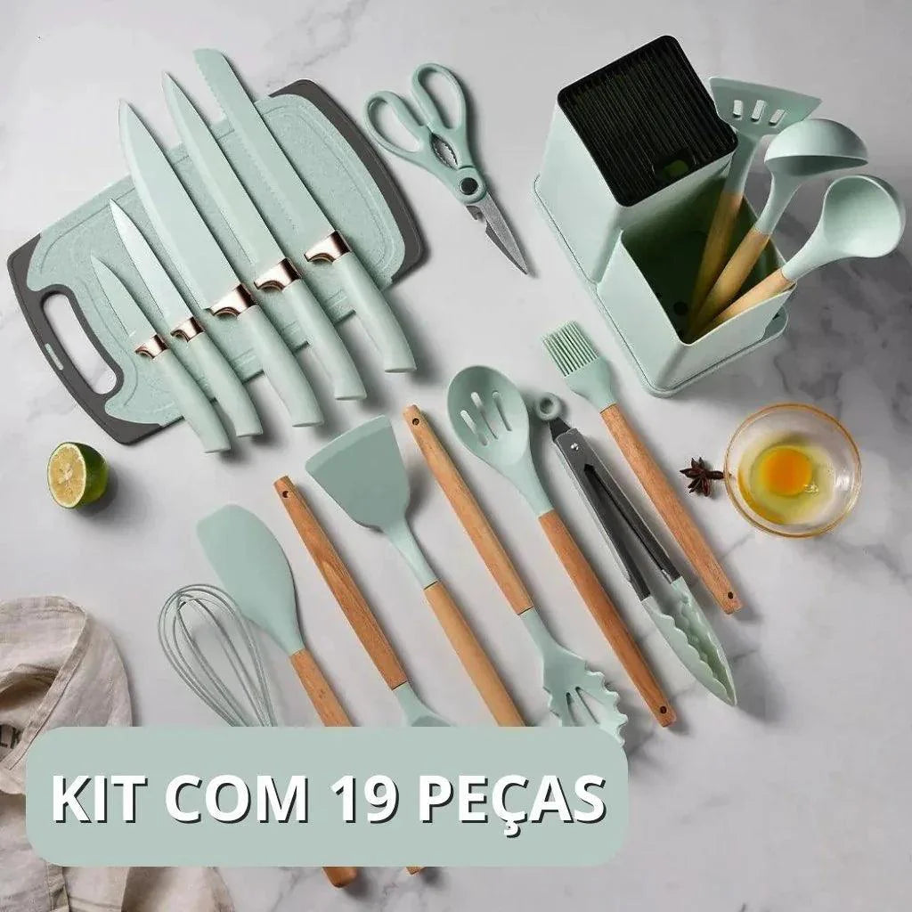 Kit Completo Jogo de Cozinha Com Tábua