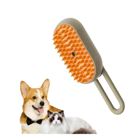 Escova A Vapor Para Gato/Cachorro 3 em 1 - Pente de massagem para remoção de pêlos a vapor para animais de estimação