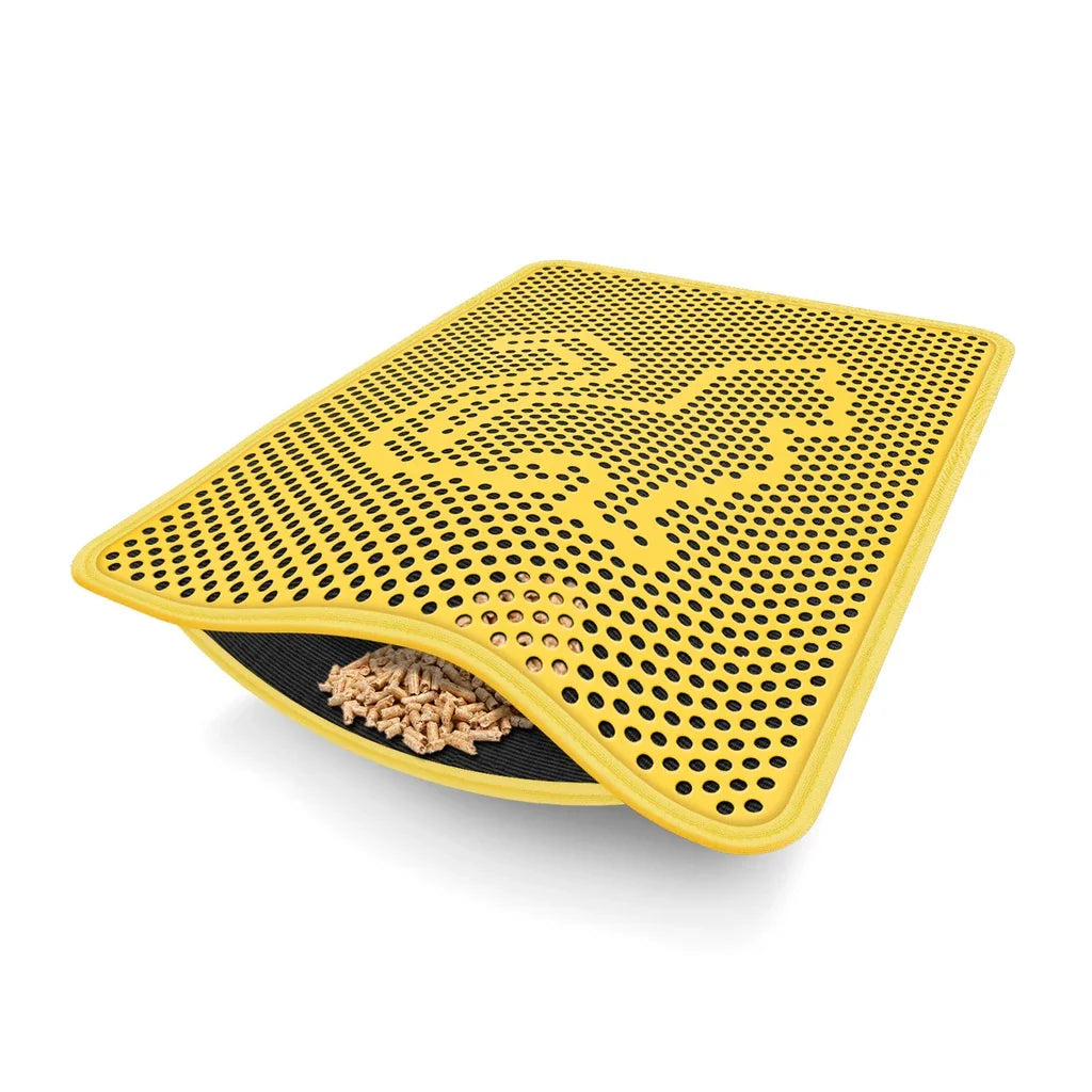 Tapete Higiênico para Gatos Anti-Sujeira e Coletor de Areia | CatClean Mat™