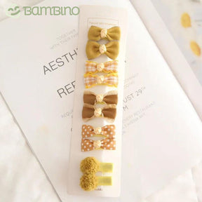Mini Grampos de Cabelo Tope Infantil Bambino - KIT com 10 Grampos