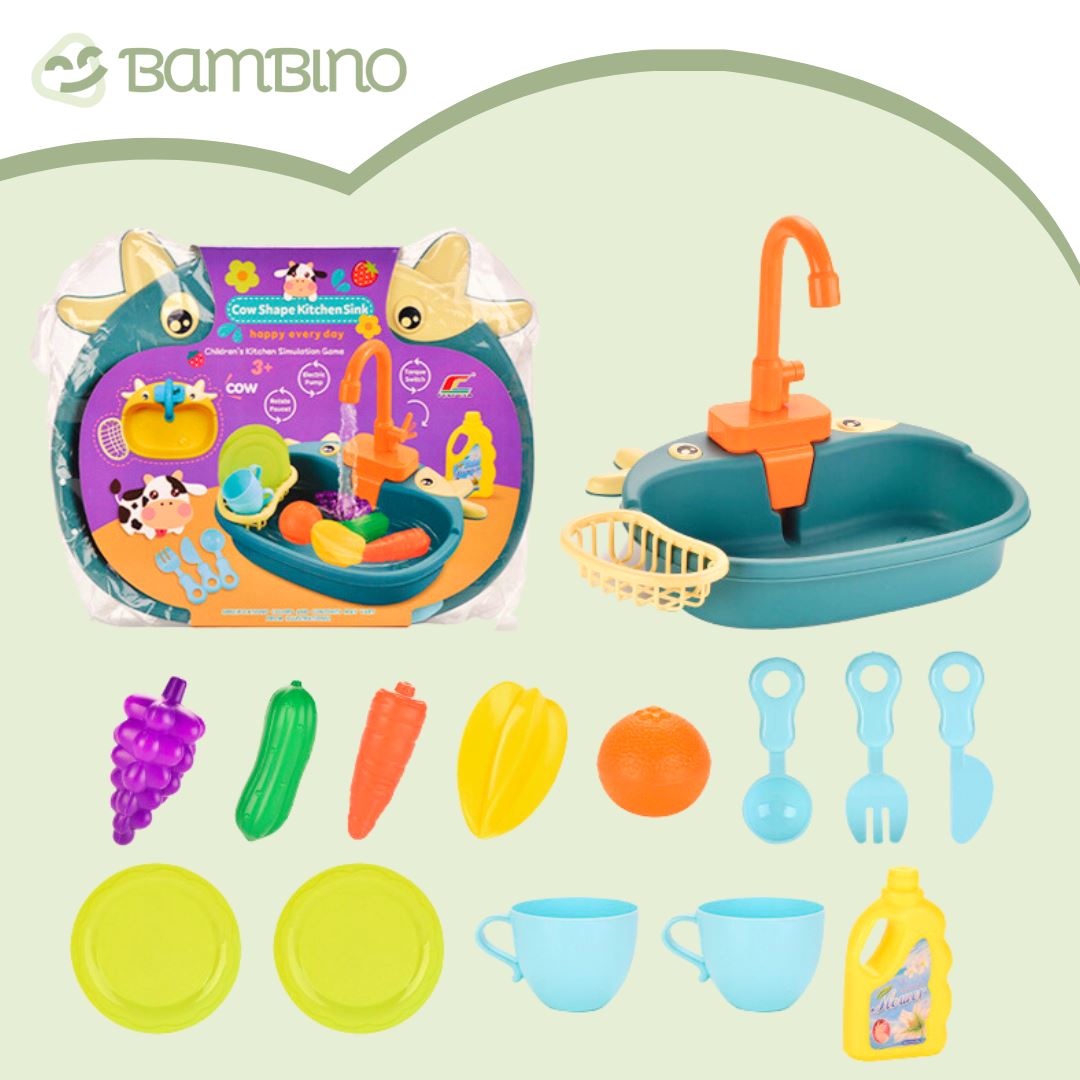 Pia de Brinquedo Infantil Bambino - Saí Água de Verdade