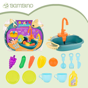 Pia de Brinquedo Infantil Bambino - Saí Água de Verdade