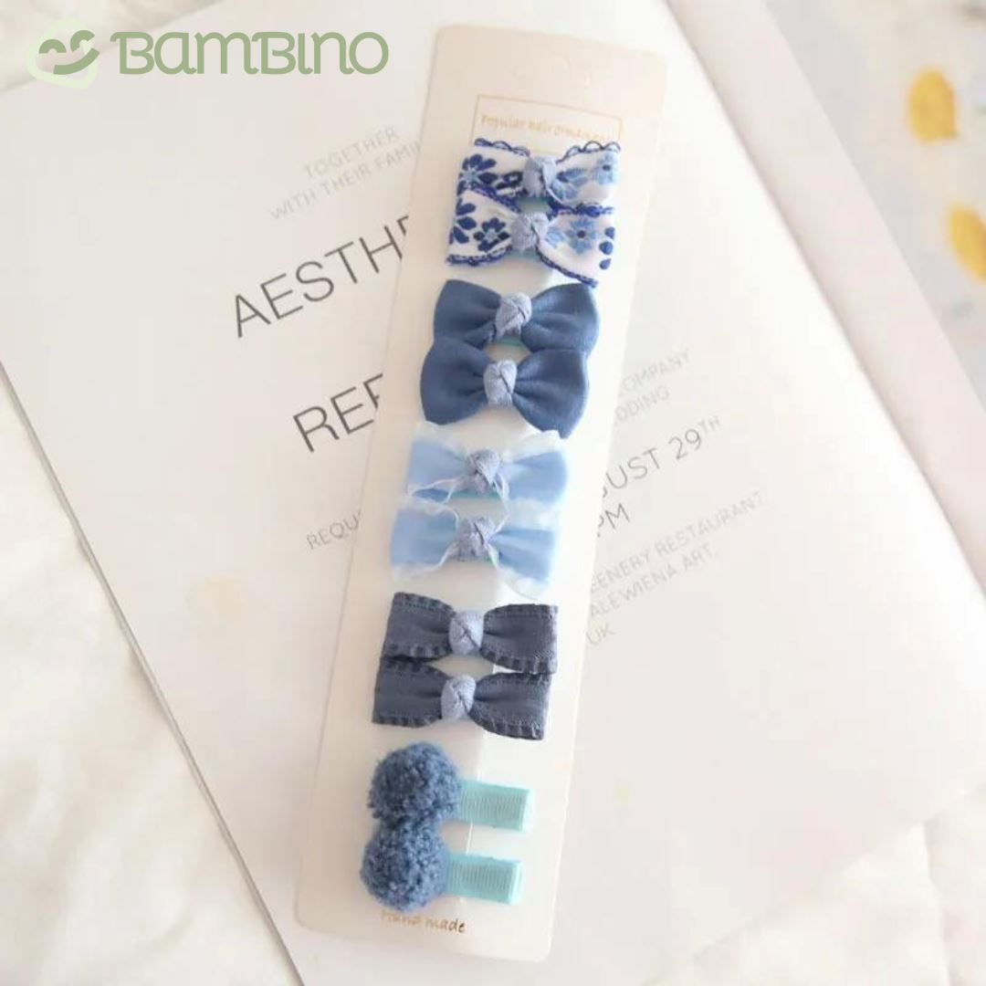 Mini Grampos de Cabelo Tope Infantil Bambino - KIT com 10 Grampos