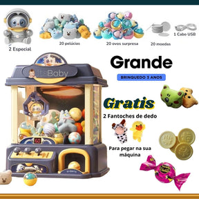 Mini Máquina de Pegar Ursinho 44 Brinquedos