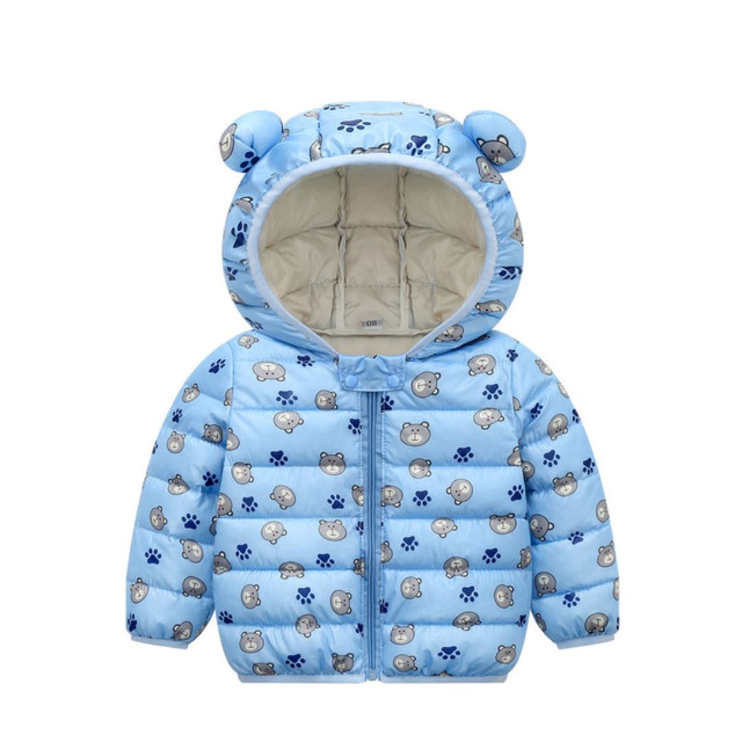 Jaqueta Puffer Infantil com Orelhinhas