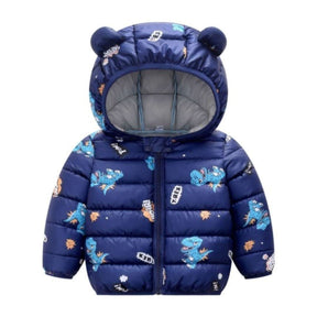 Jaqueta Puffer Infantil com Orelhinhas