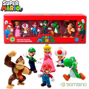 Super Mario Bros - Miniaturas + Estojo de Brinde