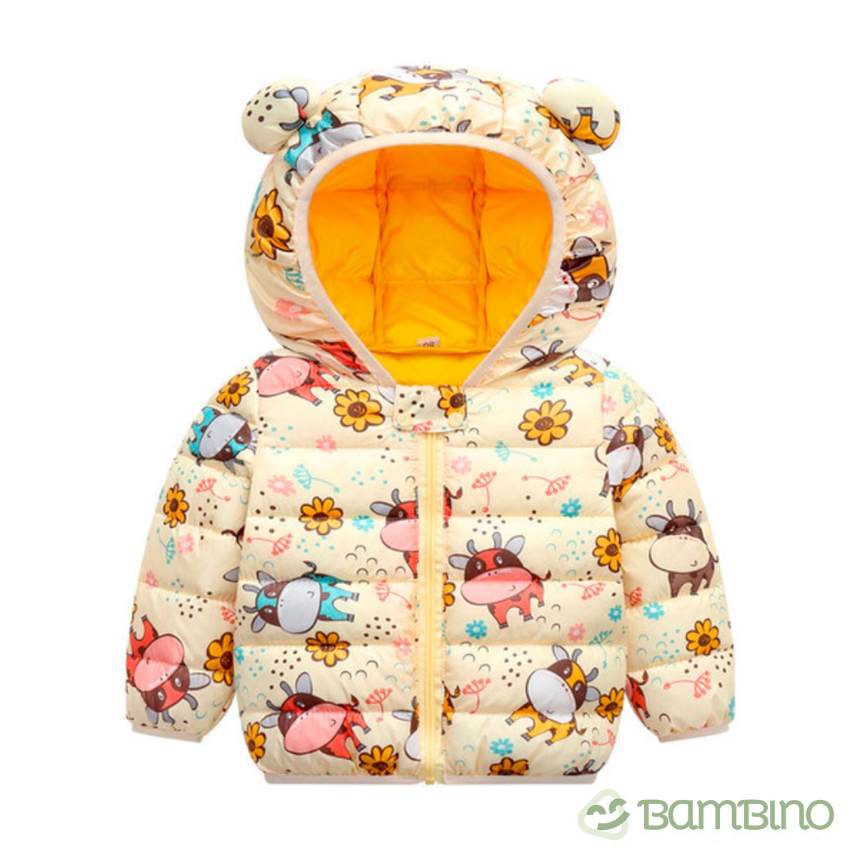 Jaqueta Puffer Infantil com Orelhinhas