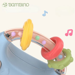 Brinquedo Mamadeira Musical para Bebês - Mordedor e Chocalho