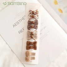 Mini Grampos de Cabelo Tope Infantil Bambino - KIT com 10 Grampos