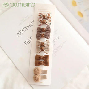 Mini Grampos de Cabelo Tope Infantil Bambino - KIT com 10 Grampos