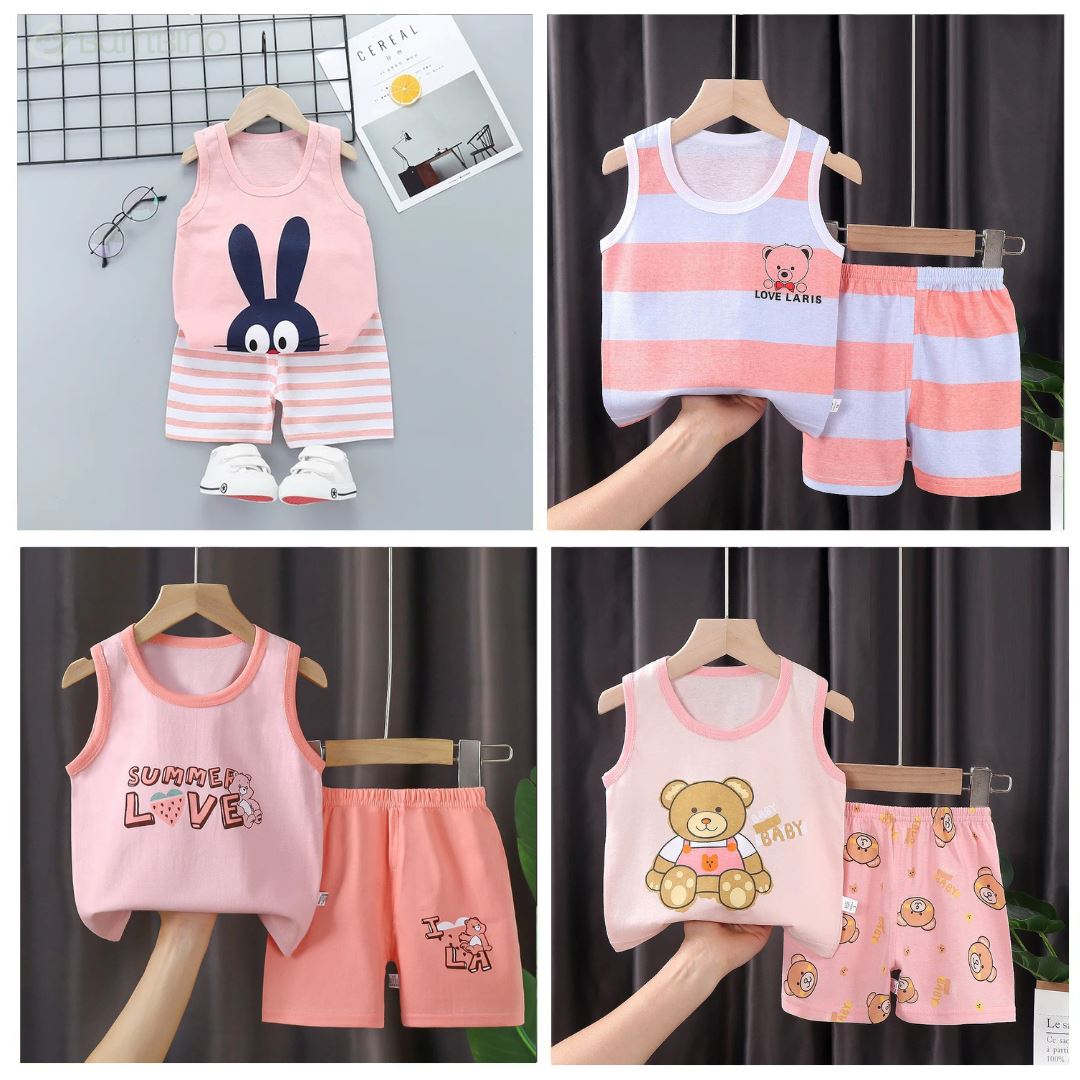 Conjunto Verão Para Menina Recém Nascida Bambino