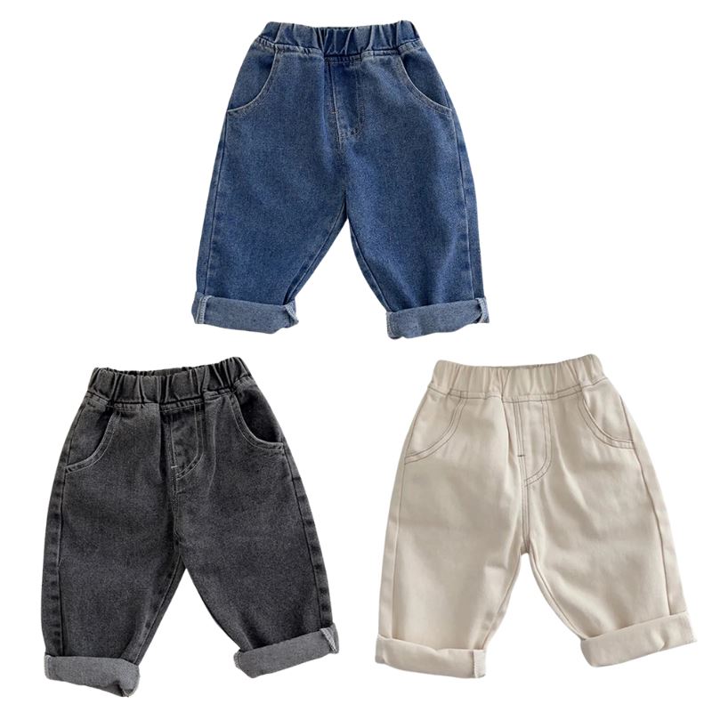 Calça Jeans Infantil Casual Unissex