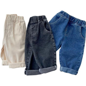 Calça Jeans Infantil Casual Unissex