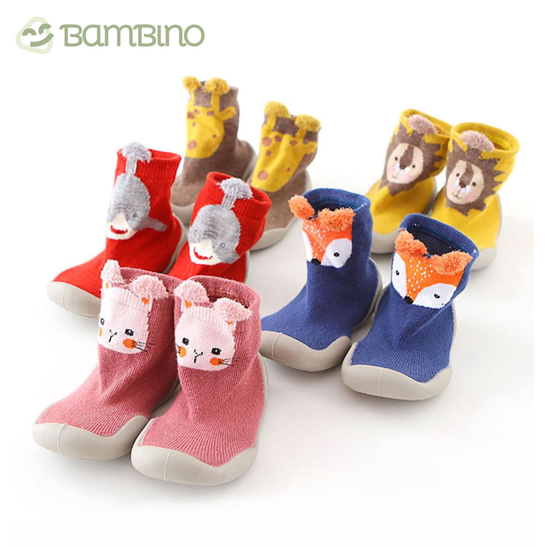 Meia Sapatilha Zoo Bebê Cano Alto