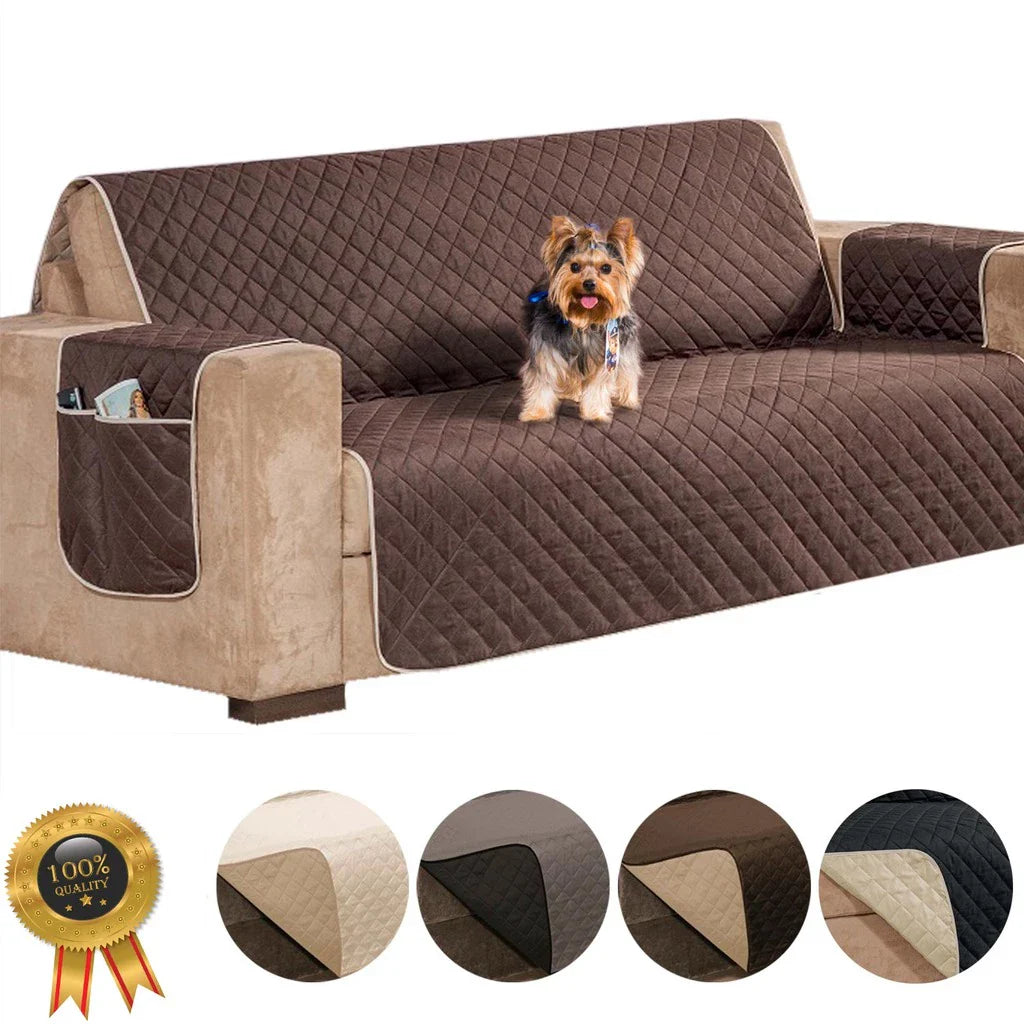 Protetor De Sofá Padrão 4 Lugares Impermeável Dupla Face | SofaProtec 4D™