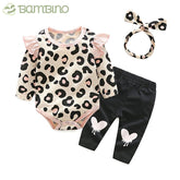 Conjunto Menina Recém Nascida Bambino - Body, Calça e Lacinho