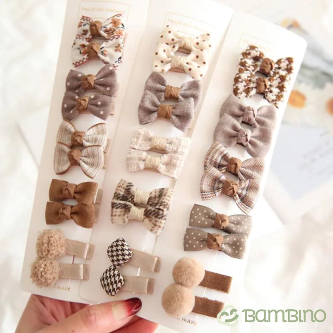 Mini Grampos de Cabelo Tope Infantil Bambino - KIT com 10 Grampos