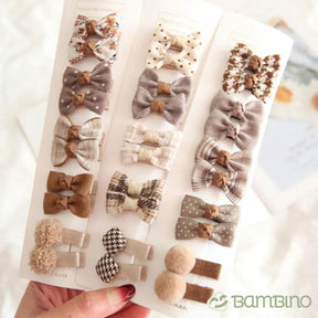 Mini Grampos de Cabelo Tope Infantil Bambino - KIT com 10 Grampos