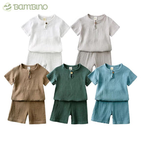 Conjunto em Linho Infantil Bambino