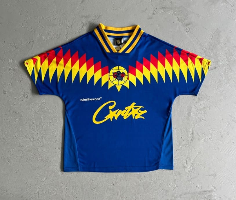 Camiseta Corteiz Futebol Azul