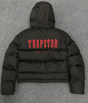 Jaqueta Trapstar Decoded Hooded Puffer 2.0 Infrared Edition