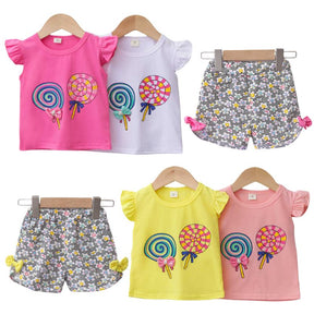 Conjunto Infantil Feminino Verão Pirulito