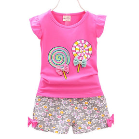 Conjunto Infantil Feminino Verão Pirulito