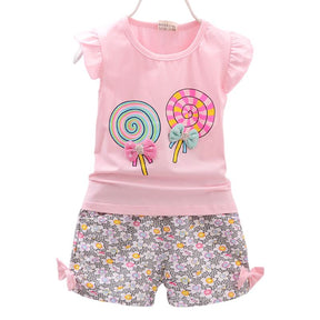 Conjunto Infantil Feminino Verão Pirulito