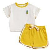 Conjunto Infantil de Verão Feminino Liso