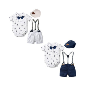 Conjunto Terno Infantil com Boina Summer Boy