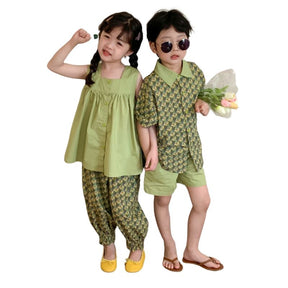 Conjunto Infantil Verão Masculino e Feminino