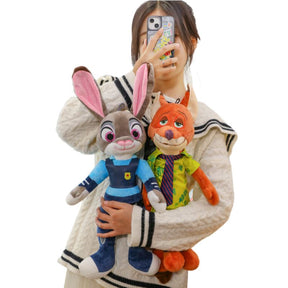 Conjunto Pelúcia Zootopia Nick Raposa e Judy Coelha