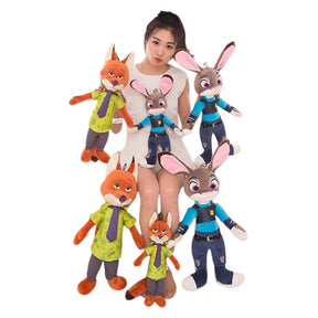 Conjunto Pelúcia Zootopia Nick Raposa e Judy Coelha