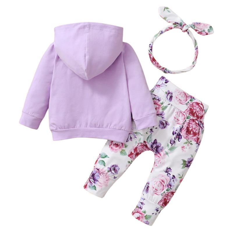 Conjunto de Moletom Floral Infantil Bambino