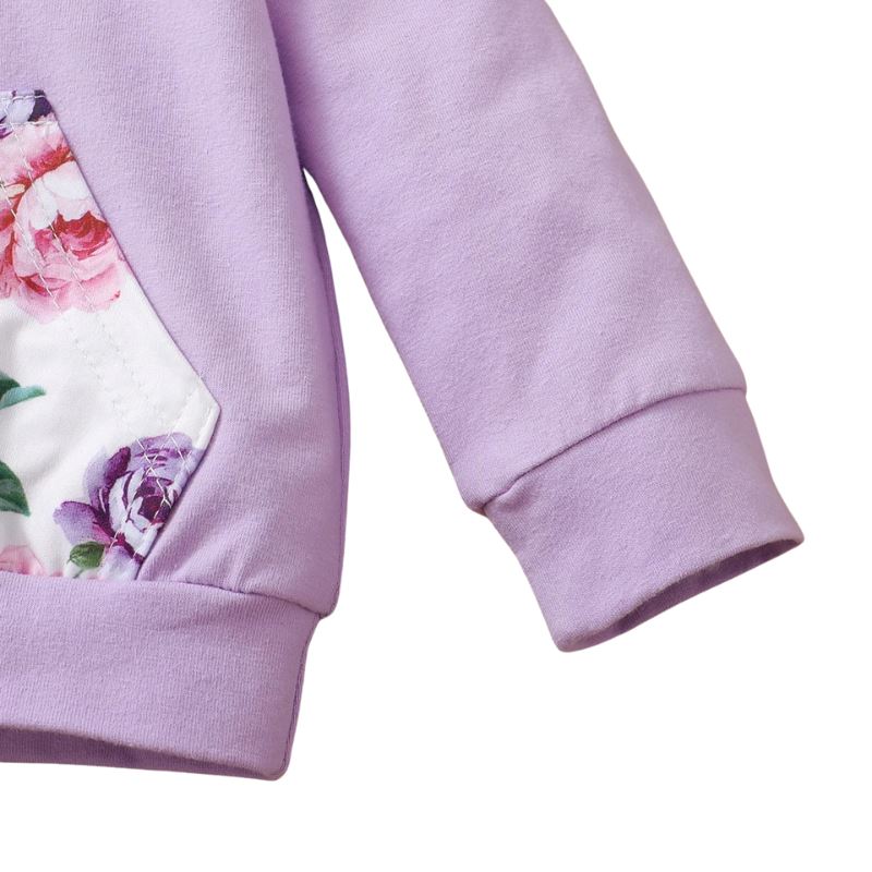 Conjunto de Moletom Floral Infantil Bambino