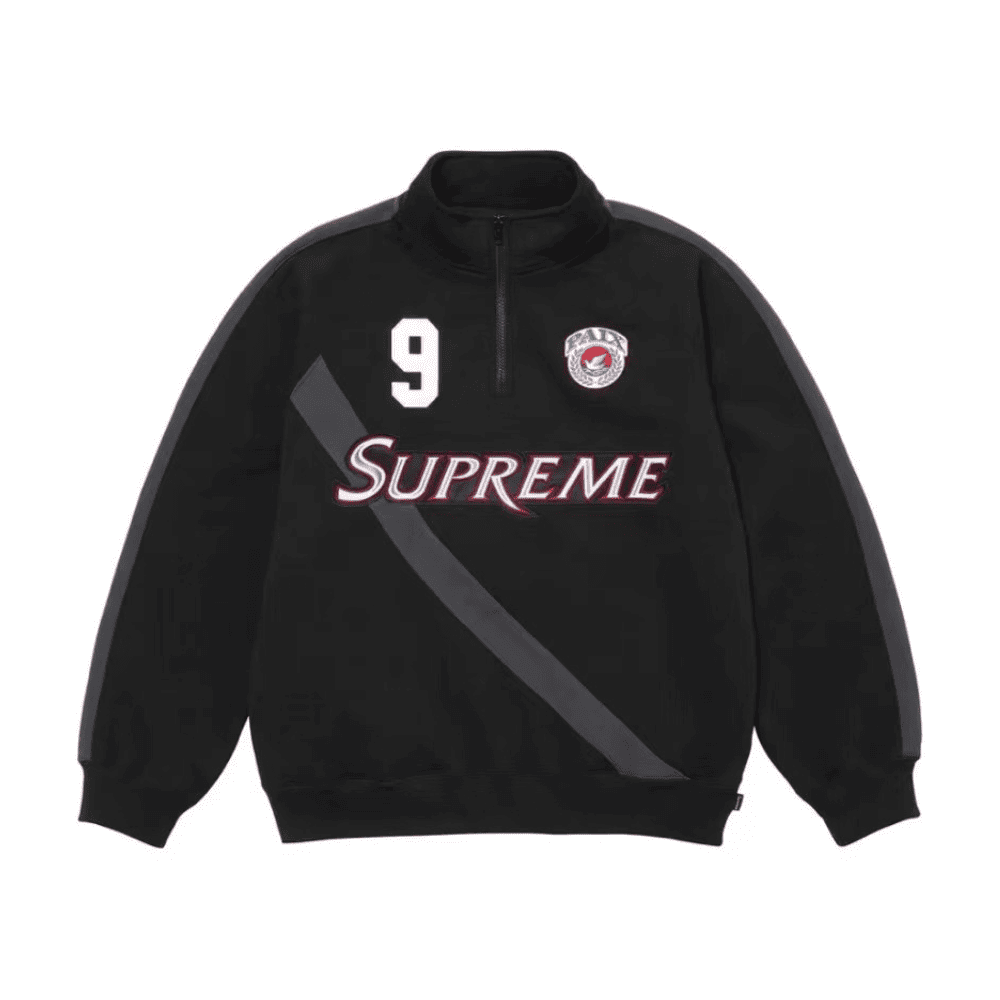 Jaqueta Supreme Equipe Half Zip Preta