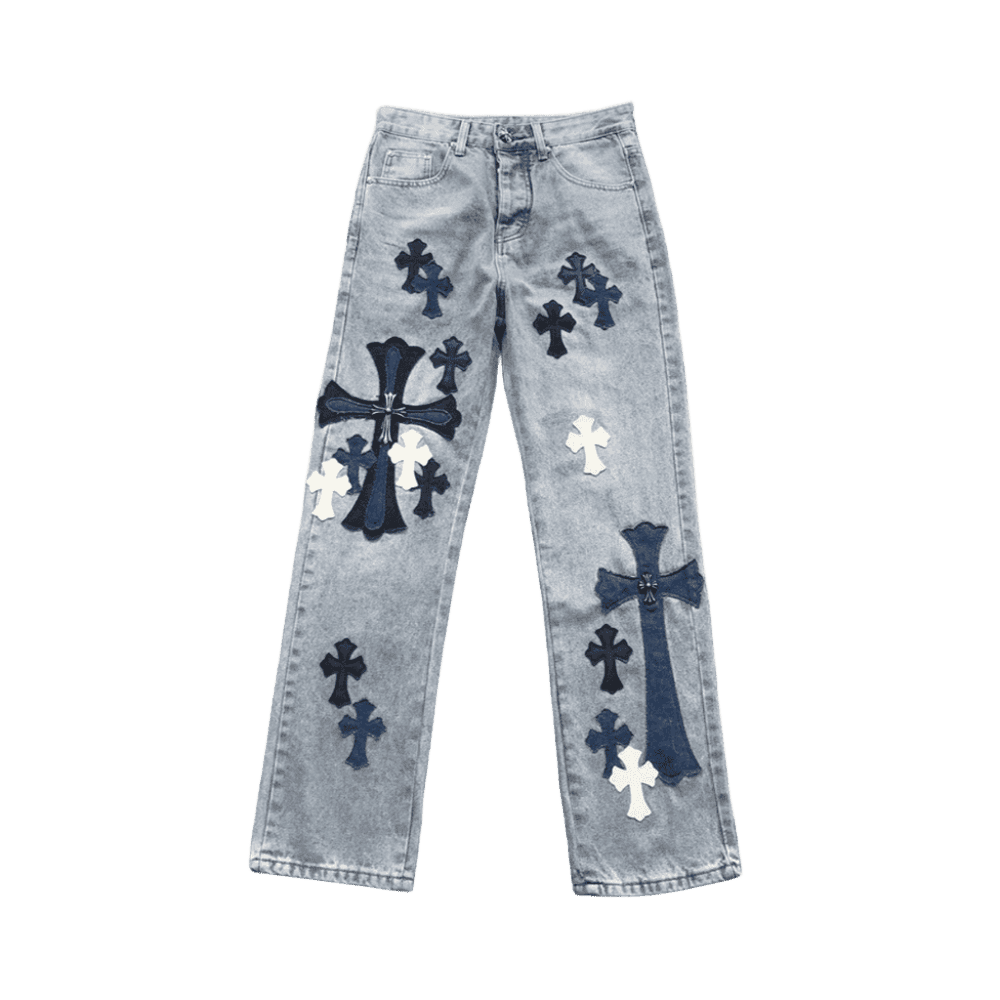 Calça Chrome Hearts Jeans Cross