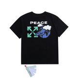 Camiseta Off-White Peace Worldwide Black