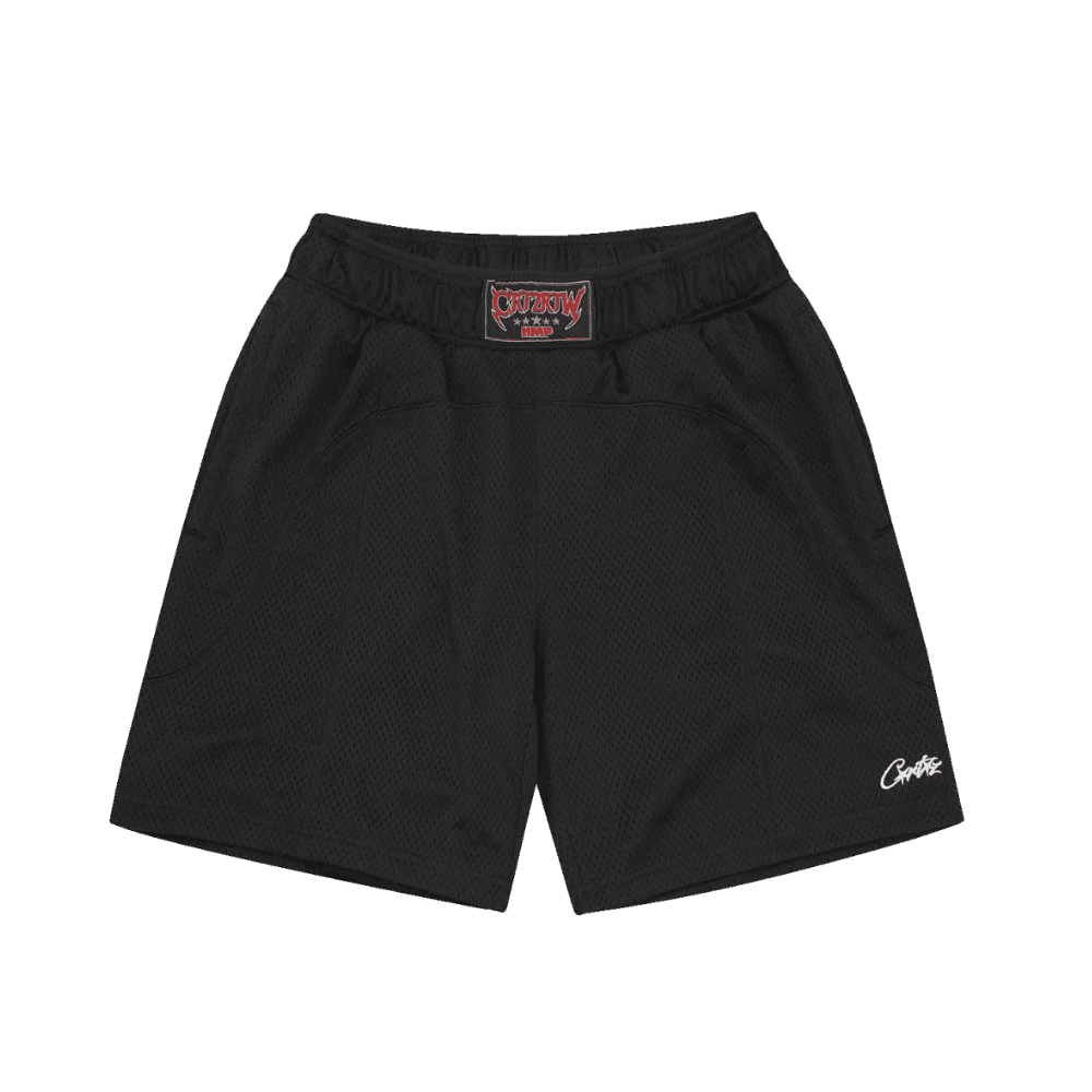 Short Corteiz HMP Mesh Panel White Black