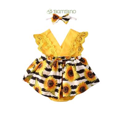 Conjunto Floral para Bebê - Charme e Conforto no Verão