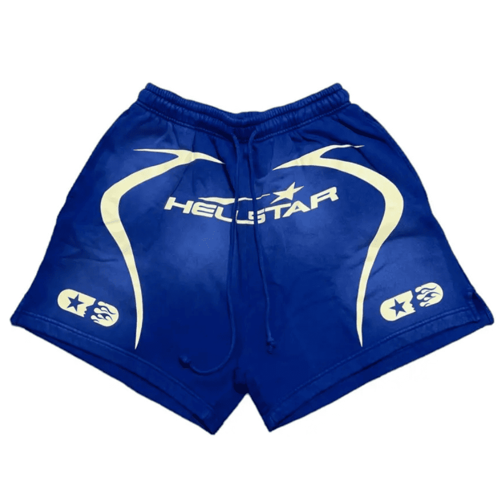 Hellstar Warm Up Shorts Blue