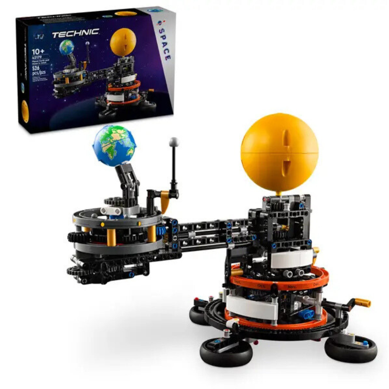 Planeta Terra e Lua em Órbita Technic | 526PCS