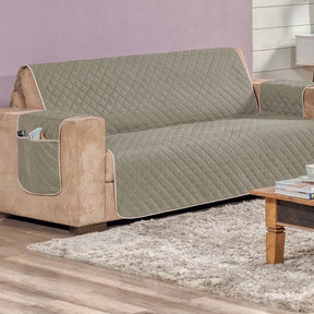 Protetor De Sofá Padrão 4 Lugares Impermeável Dupla Face | SofaProtec 4D™